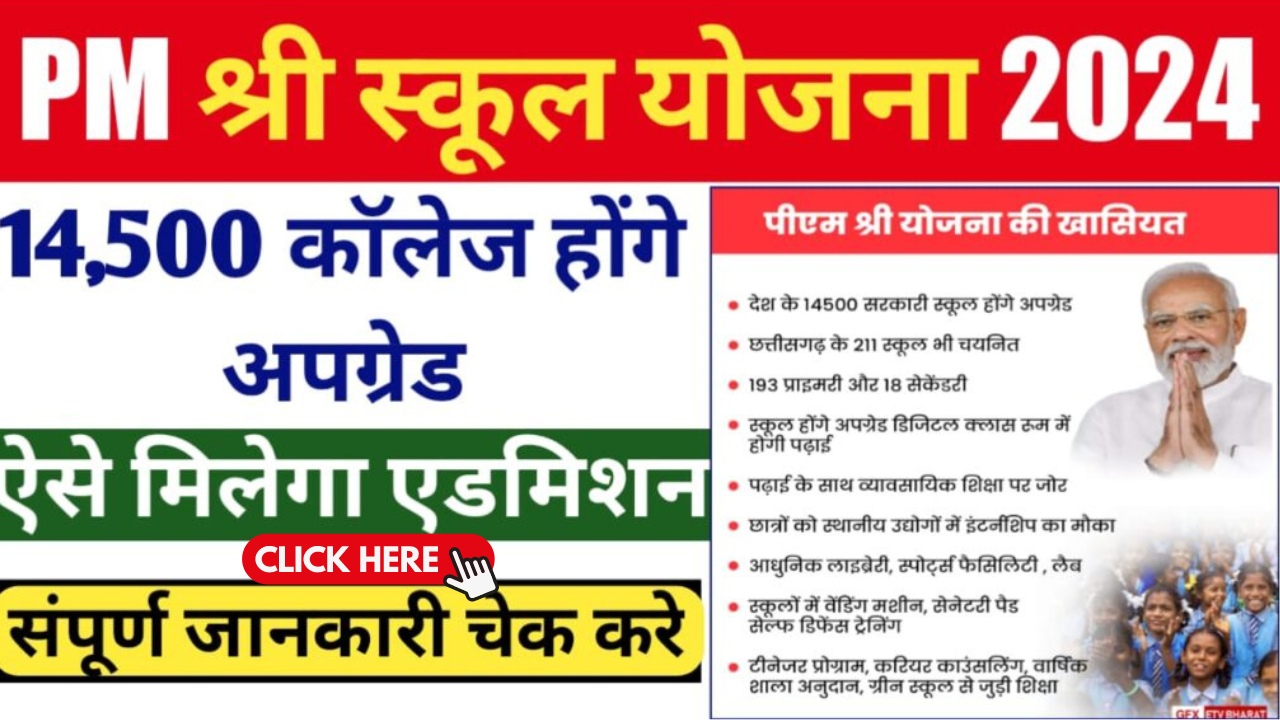 PM Shri Yojana 2024: पीएम श्री योजना तहत मॉडर्न बनेंगे 14,500 स्कूल, जाने पूरी जानकारी