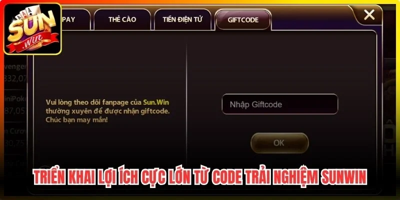 Triển khai lợi ích cực lớn từ Code trải nghiệm Sunwin