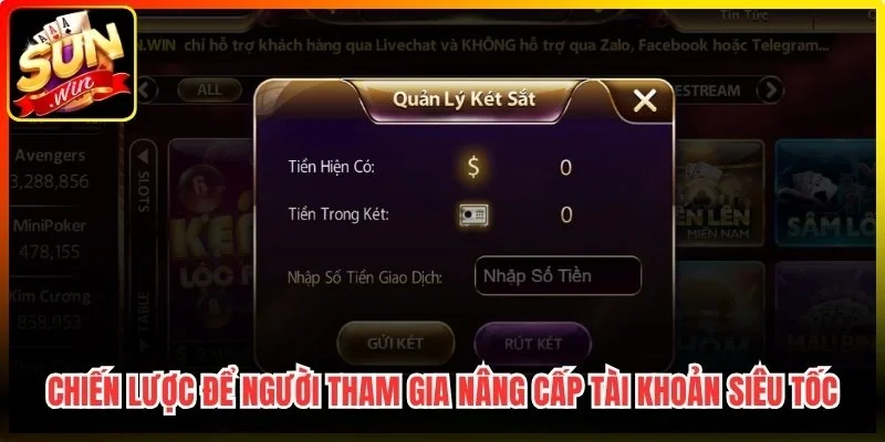 Chiến lược để người tham gia nâng cấp tài khoản siêu tốc
