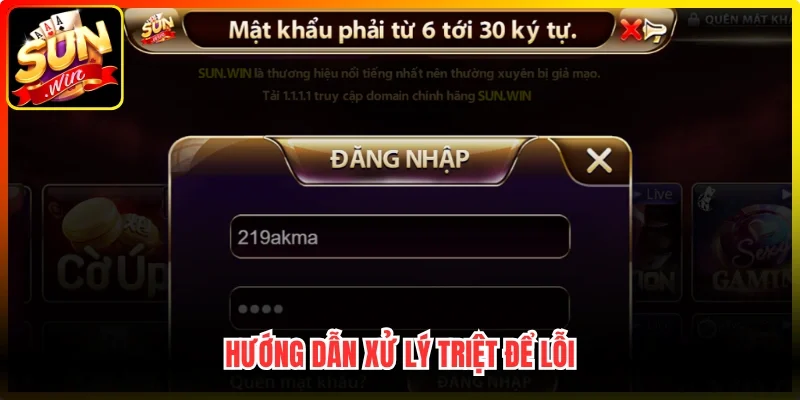 Hướng dẫn xử lý triệt để lỗi
