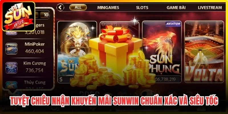 Tuyệt chiêu nhận khuyến mãi Sunwin chuẩn xác và siêu tốc