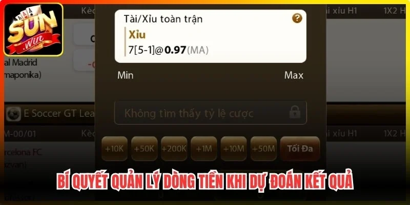 Bí quyết quản lý dòng tiền khi dự đoán kết quả