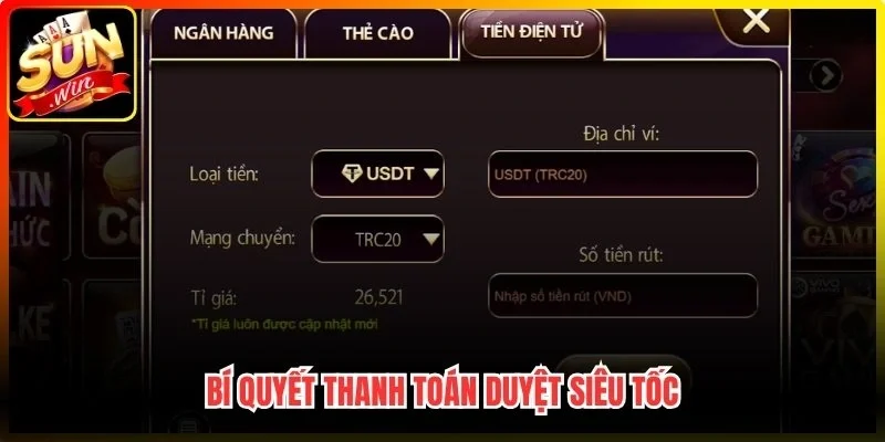 Bí quyết thanh toán duyệt siêu tốc